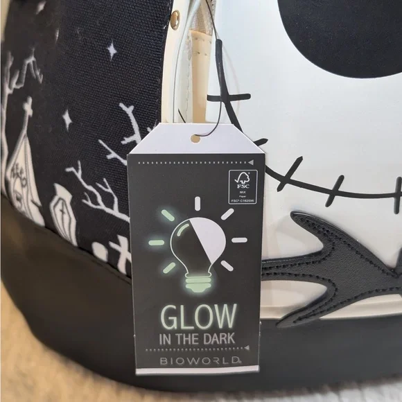 The Nightmare Before Christmas Jack Glow-In-The-Dark Slouch Backpack & Journal